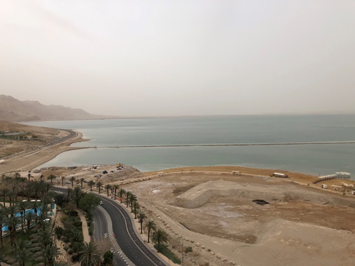 Death Sea from hotel balkony