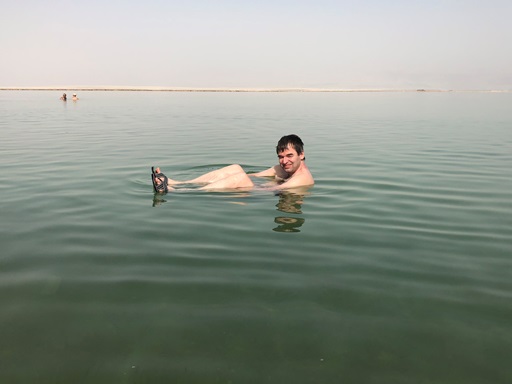 Swimming in the Death Sea